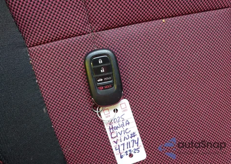 2025 Honda Civic Si Base W/High Performance Summer Tires/ z USA, uszkodzony, nr VIN 2HGFE1E5XSH471174